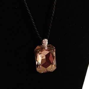Brown Crystal Necklace